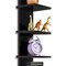Sorbus 5 Tier Wall Shelf Unit with Hooks, Wall-Mounted Floating Column Utility Shelving for Home Decor and Storage Organizer